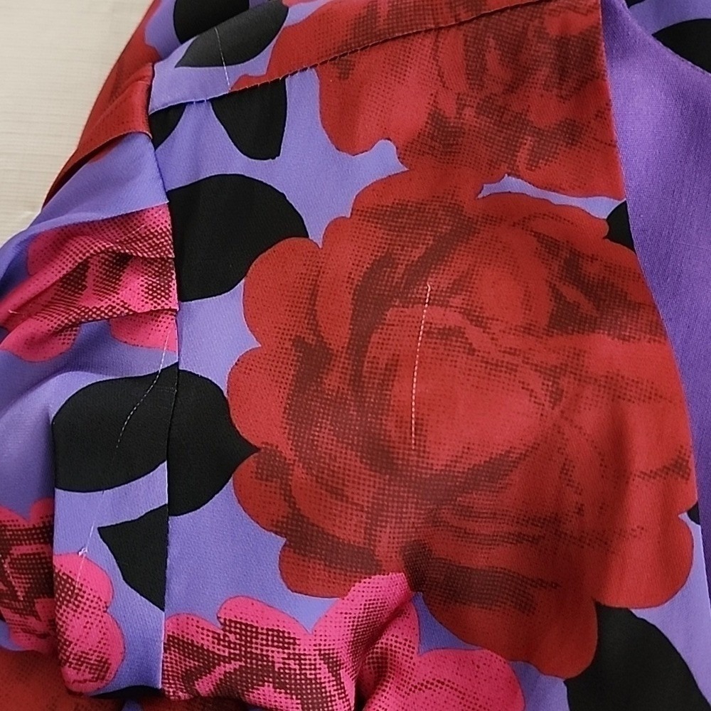 NWT PAIGE Manuela Floral Midi Faux Wrap Dress Size Small - Picture 15 of 15
